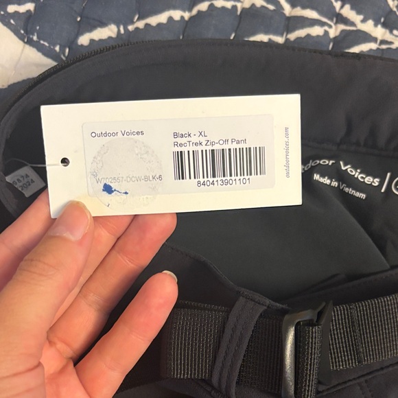 Outdoor Voices Black RekTrek Zipoff Pants - Picture 2 of 13